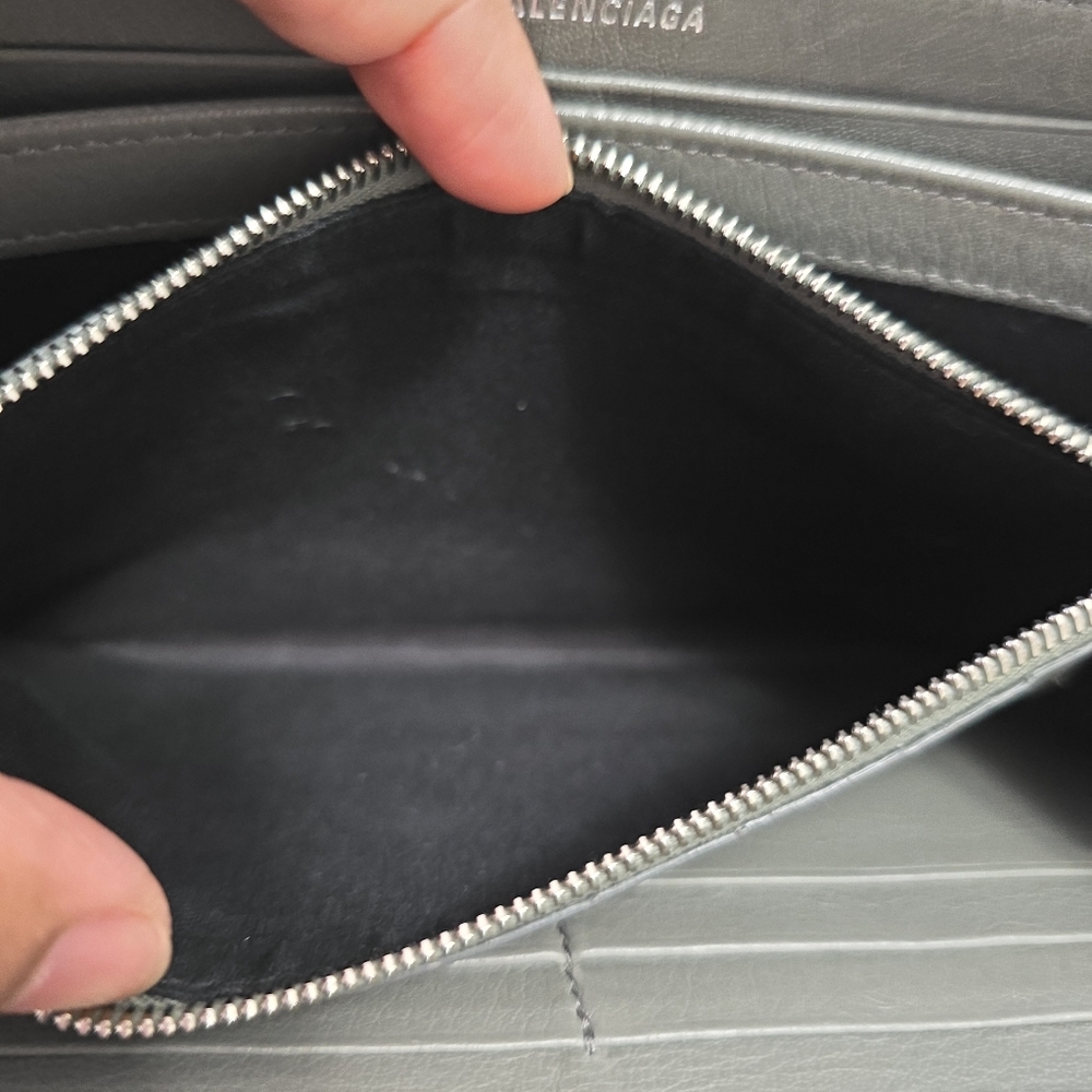 Balenciaga calfskin Papier Leather Zip Around Wallet - Picture 7 of 10